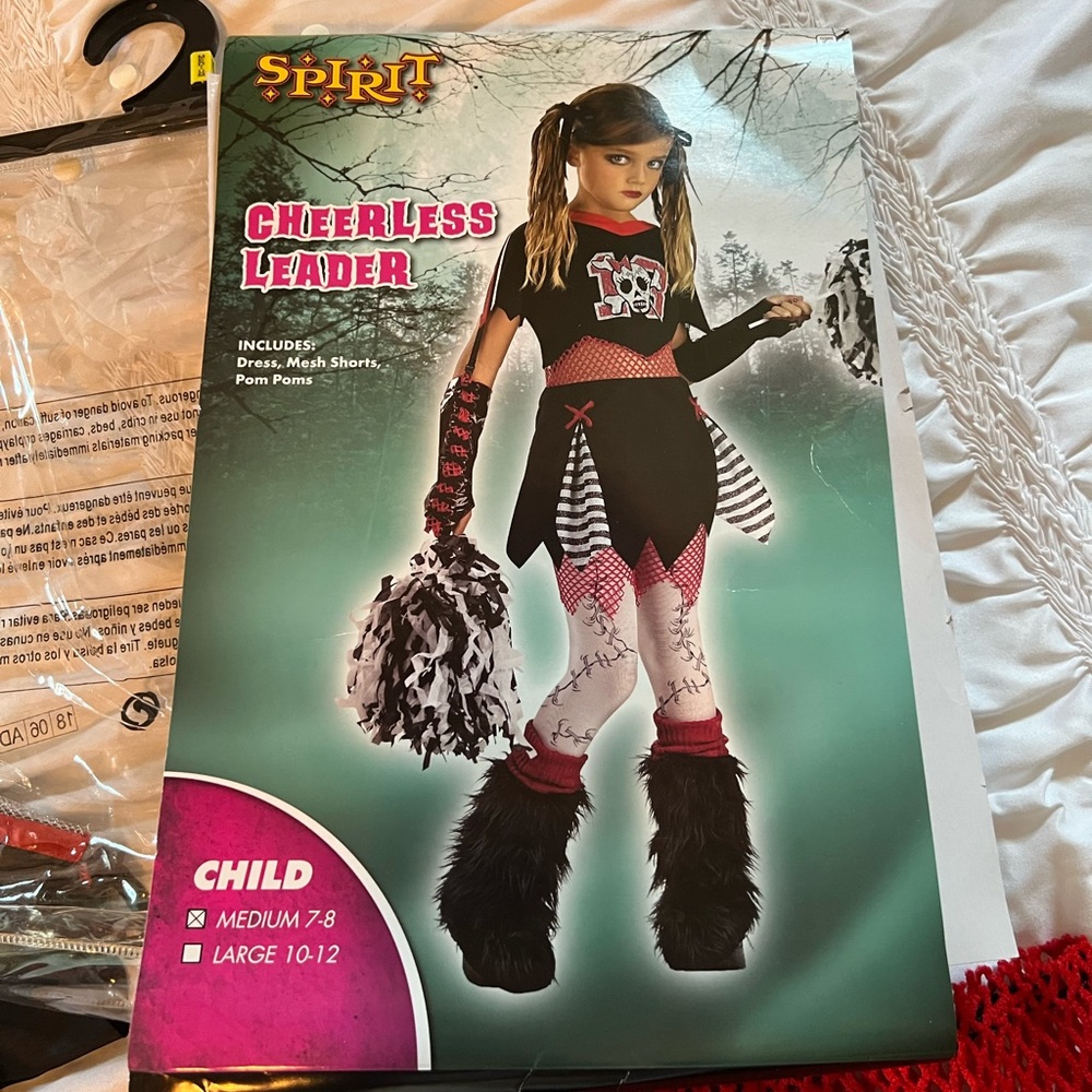 Gothic Cheerleader Costume size Medium